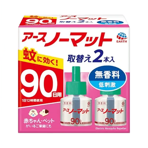 アースノーマット 蚊取り器 取替えボトル 90日用 無香料 2本入