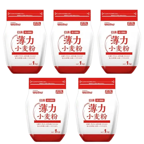 日清製粉ウェルナ 達人厨房 薄力小麦粉 1kg ×5個