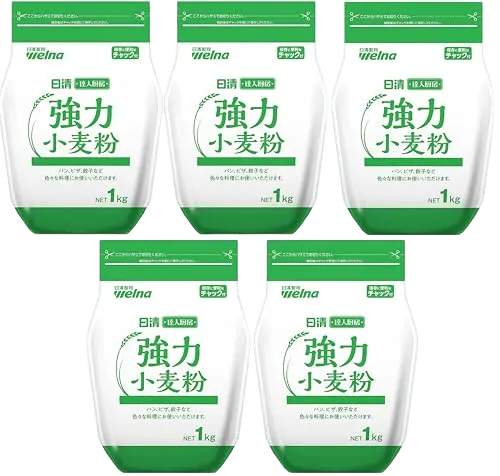 日清製粉ウェルナ 達人厨房 強力小麦粉 1kg ×5個